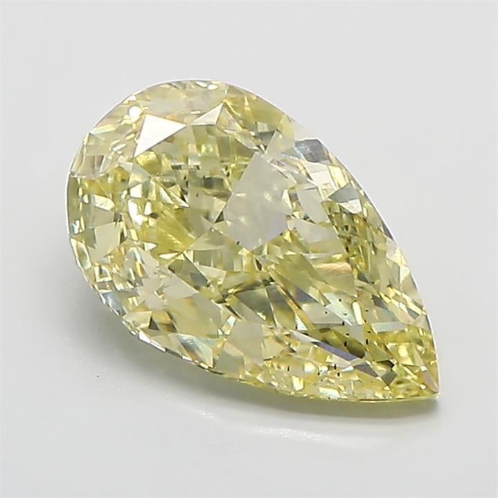 2.50 Ct. Fancy  Yellow Pear Lab Grown Diamond