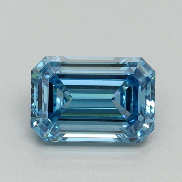 1.08 Ct. Fancy Vivid Blue Emerald Lab Grown Diamond