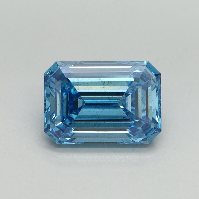 2.05 Ct. Fancy Vivid Blue Emerald Lab Grown Diamond
