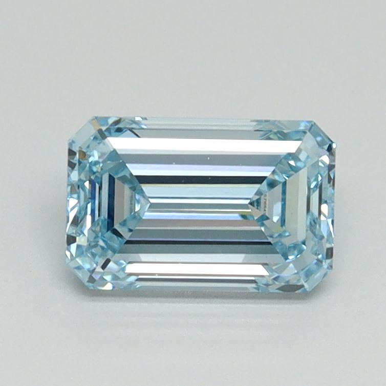 1.01 Ct. Fancy Intense Blue Emerald Lab Grown Diamond