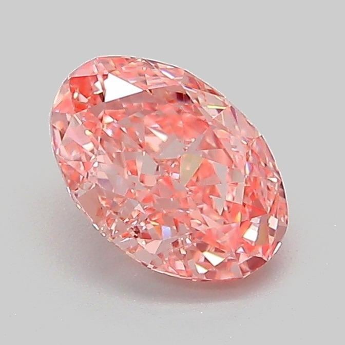 1.06 Ct. Fancy Vivid Pink Oval Lab Grown Diamond