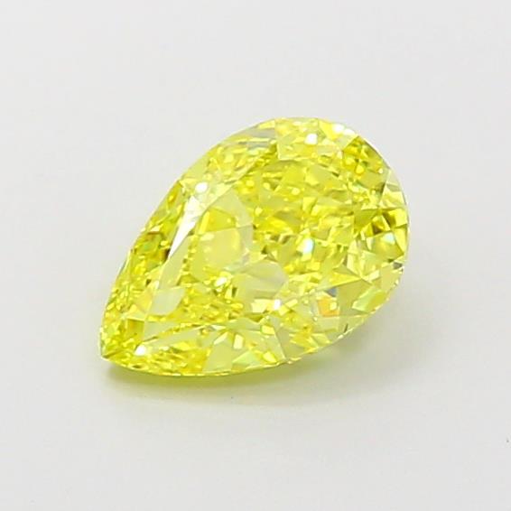 1.11 Ct. Fancy Intense  Yellow Pear Lab Grown Diamond