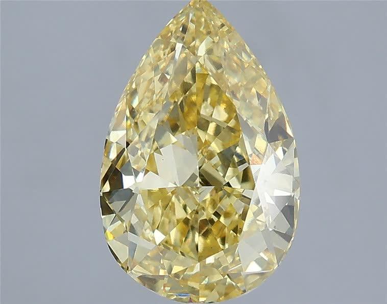 2.52 Ct. Fancy Intense  Yellow Pear Lab Grown Diamond