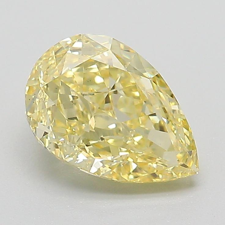 1.64 Ct. Fancy Intense Yellow Pear Lab Grown Diamond