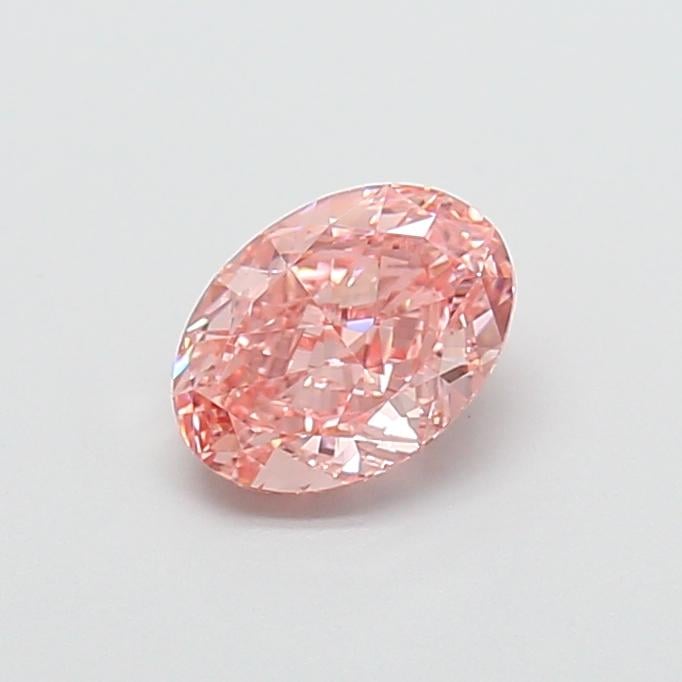 1.11 Ct. Fancy Vivid  Pink Oval Lab Grown Diamond