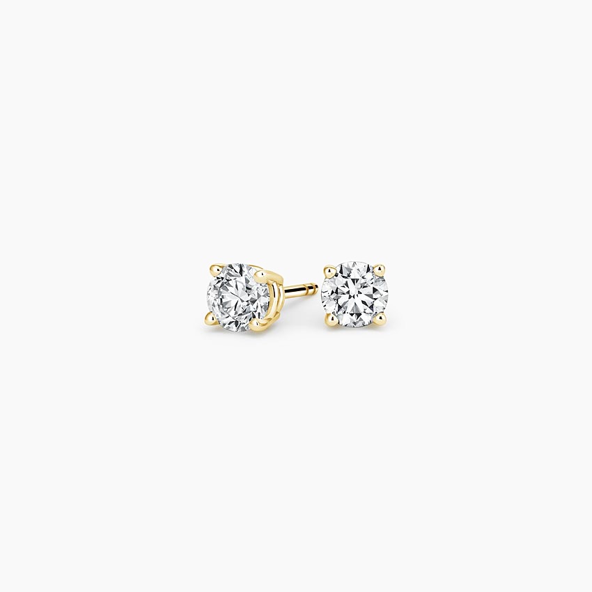 18K Yellow Gold Lab Grown Diamond Stud Earrings (1/4 ct. tw.)