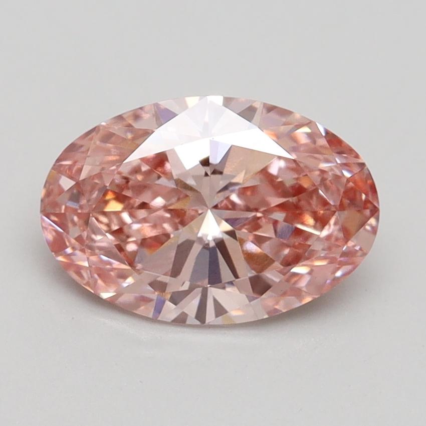 1.51 Ct. Fancy Intense Pink Oval Lab Grown Diamond