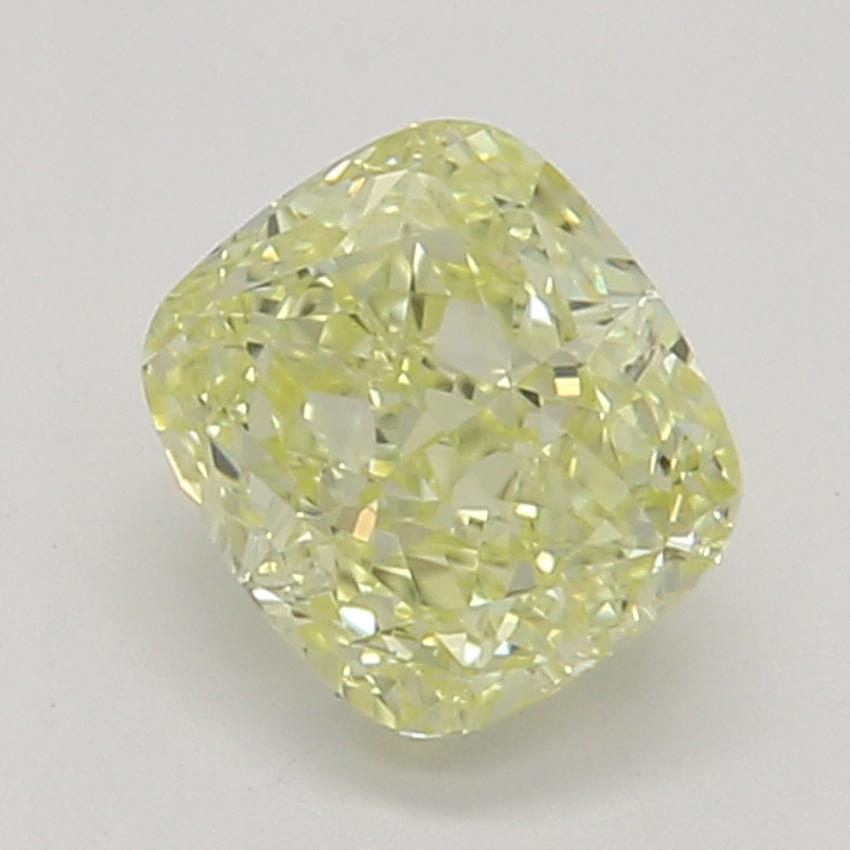 0.41 Ct. Fancy Light Yellow Cushion Diamond