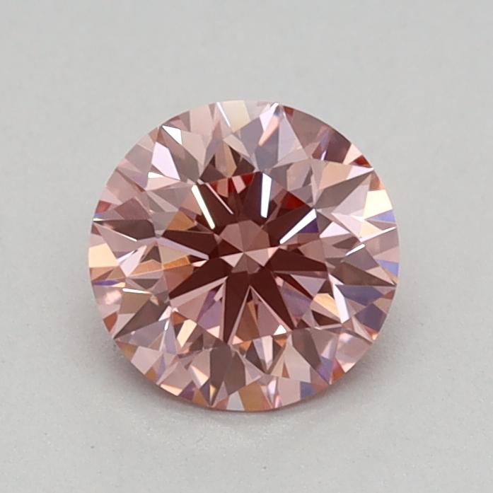0.53 Ct. Fancy Vivid Pink Round Lab Grown Diamond