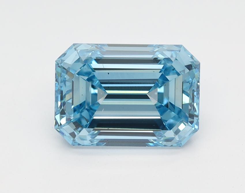 1.69 Ct. Fancy Intense Blue Emerald Lab Grown Diamond
