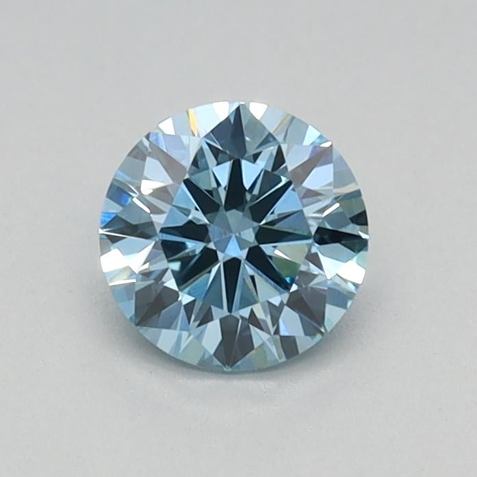 0.39 Ct. Fancy Vivid Blue Round Lab Grown Diamond