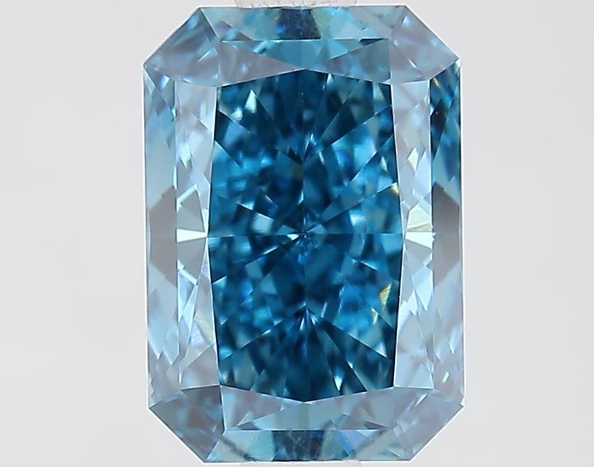 1.50 Ct. Fancy Vivid Blue Radiant Lab Grown Diamond