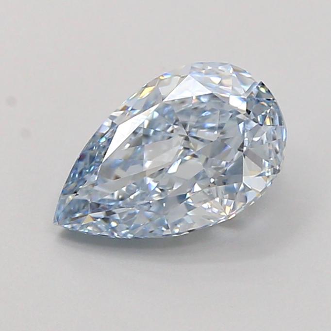 1.26 Ct. Fancy Intense Blue Pear Lab Grown Diamond