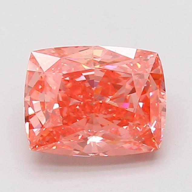 2.02 Ct. Fancy Vivid Pink Cushion Lab Grown Diamond