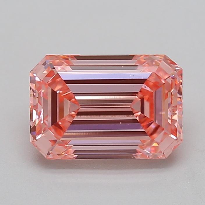 2.03 Ct. Fancy Vivid  Pink Emerald Lab Grown Diamond