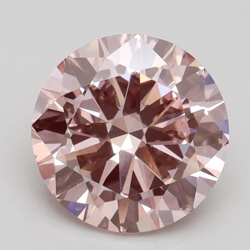 2.50 Ct. Fancy Intense Pink Round Lab Grown Diamond
