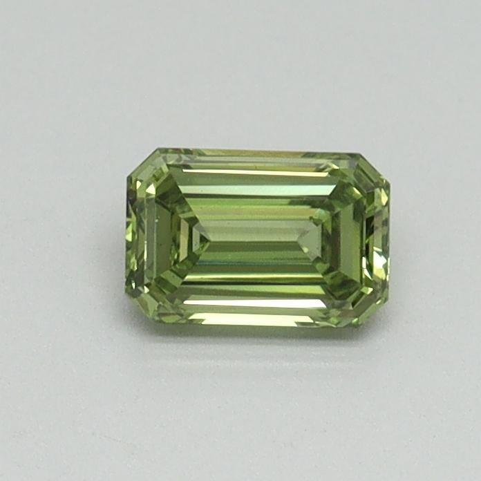 0.38 Ct. Fancy Vivid Green Emerald Lab Grown Diamond
