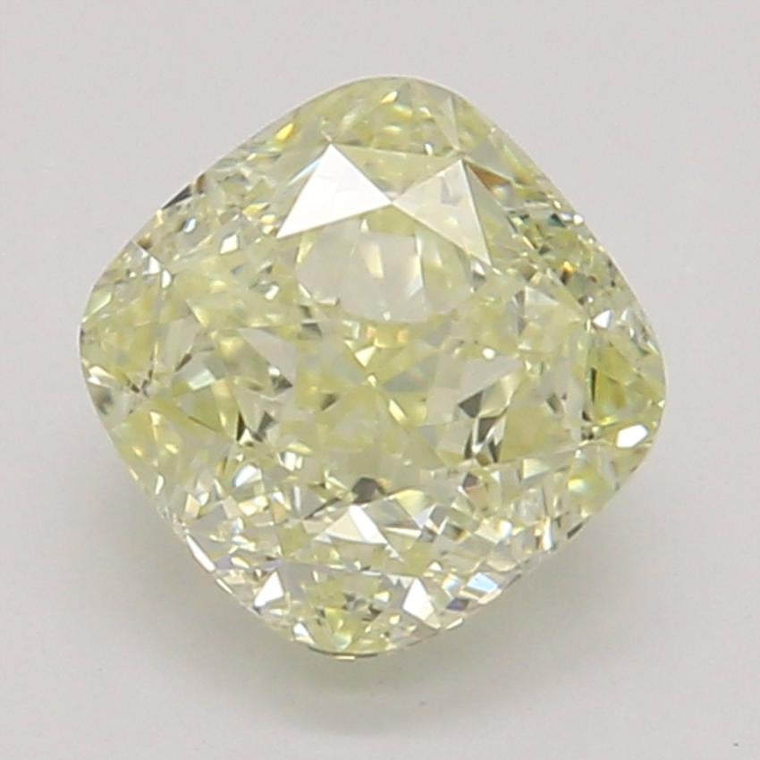 0.62 Ct. Fancy Light Yellow Cushion Diamond
