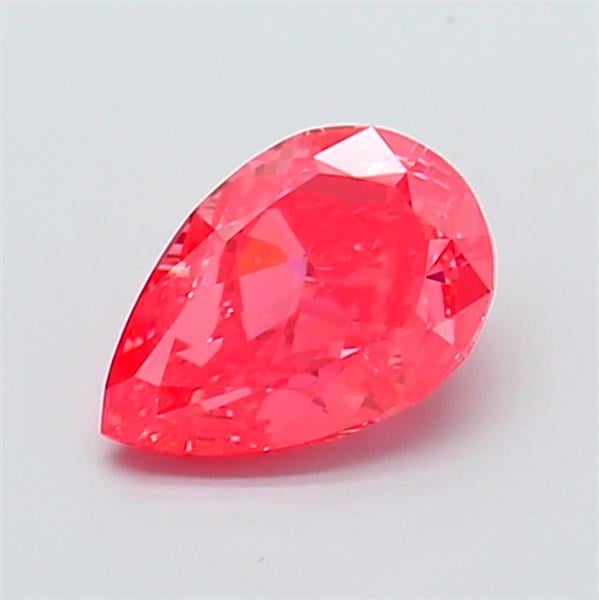1.11 Ct. Fancy Vivid  Pink Pear Lab Grown Diamond