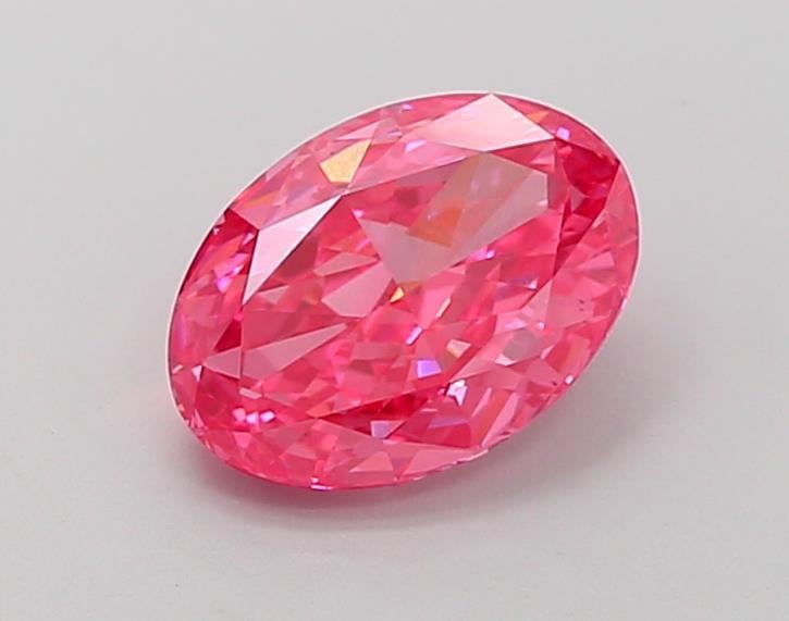 1.55 Ct. Fancy Vivid  Pink Oval Lab Grown Diamond