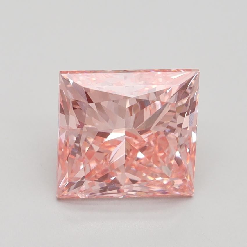 3.01 Ct. Fancy Intense Pink Princess Lab Grown Diamond