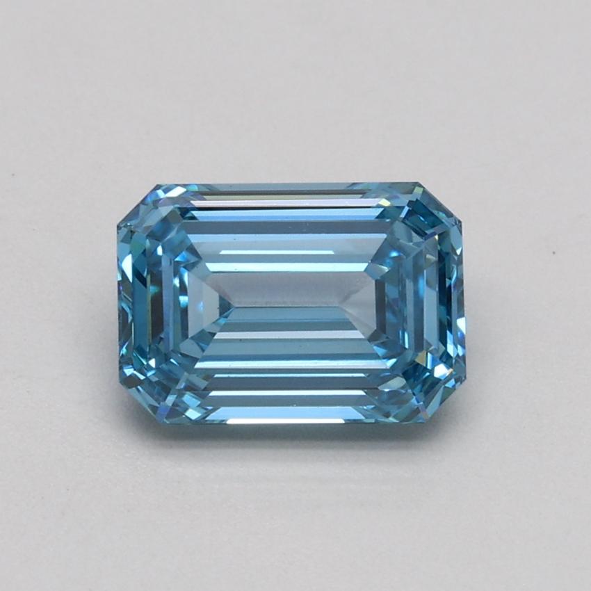 1.02 Ct. Fancy Intense Blue Emerald Lab Grown Diamond