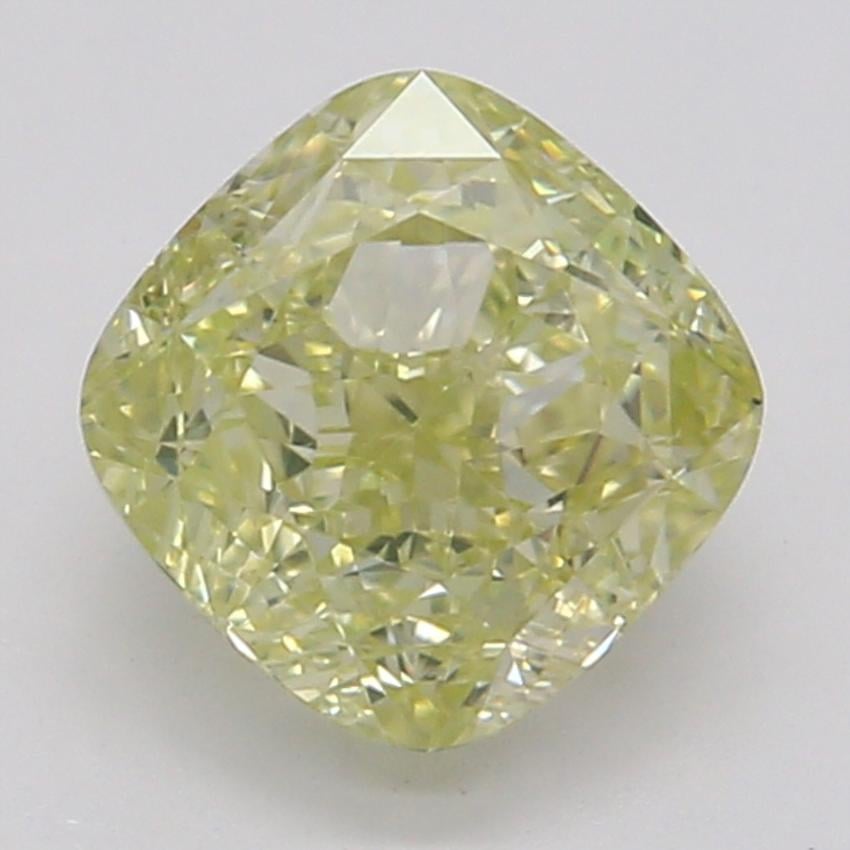 0.70 Ct. Fancy Light Yellow Cushion Diamond