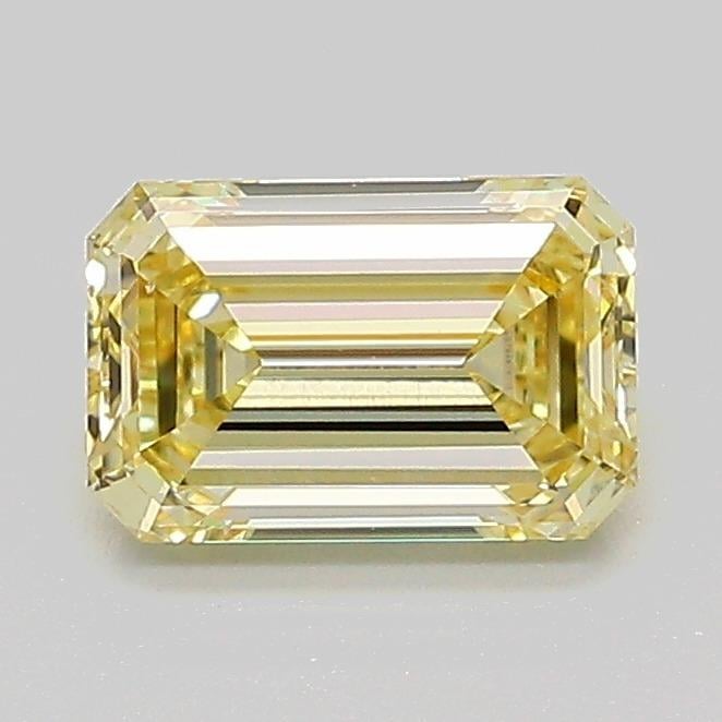 0.99 Ct. Fancy Yellow Emerald Lab Grown Diamond