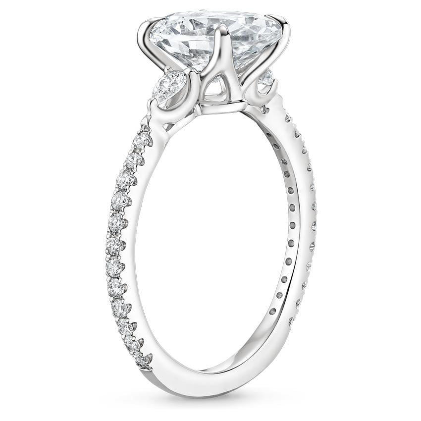 18K White Gold Luxe Aria Diamond Ring (1/3 ct. tw.), large side view
