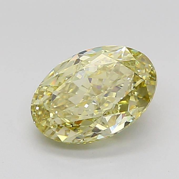 3.25 Ct. Fancy Intense Yellow Oval Lab Grown Diamond