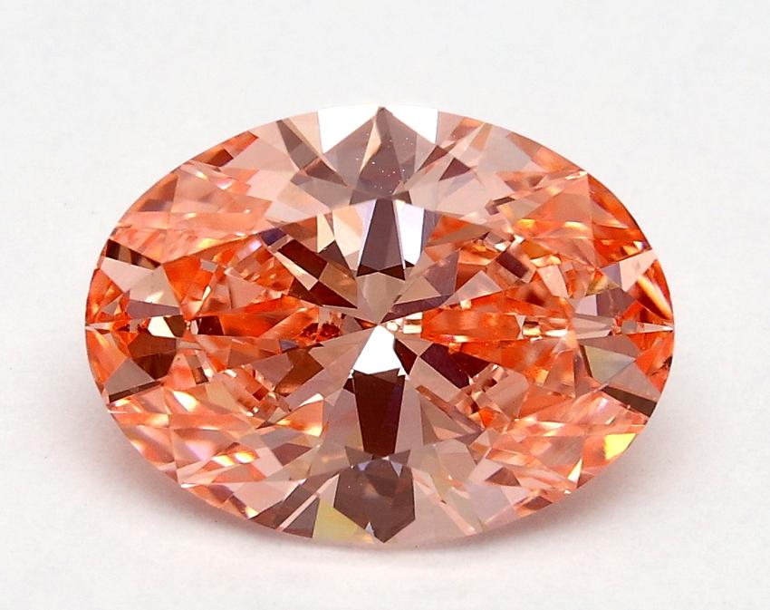 2.01 Ct. Fancy Vivid Pink Oval Lab Grown Diamond