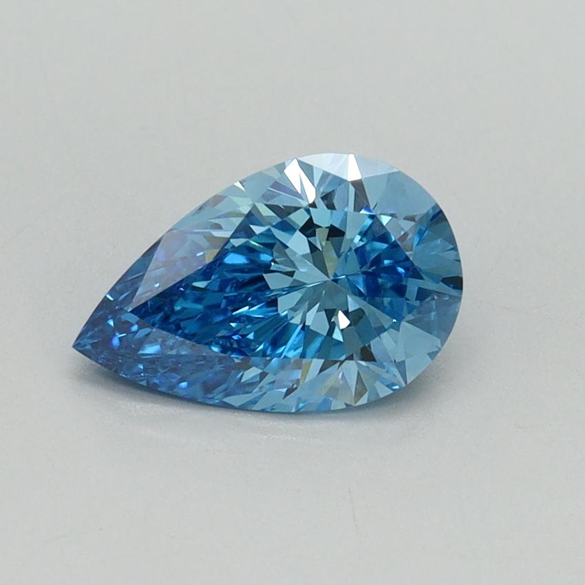 1.01 Ct. Fancy Vivid Blue Pear Lab Grown Diamond