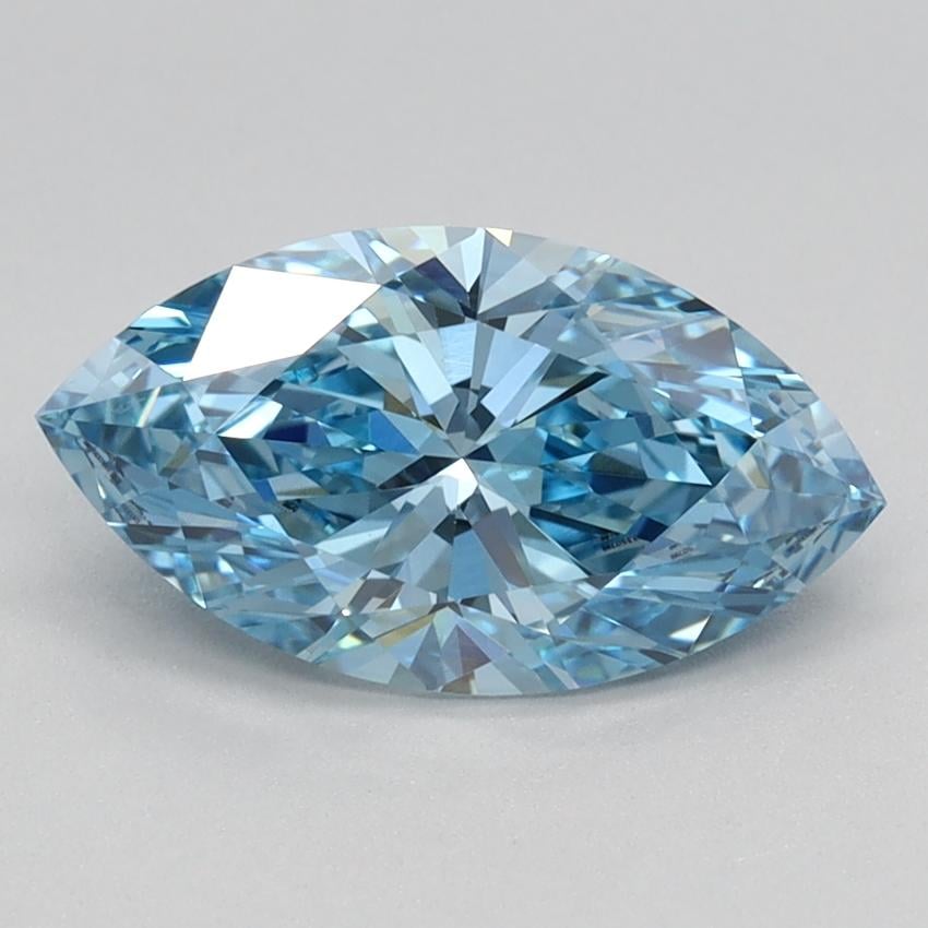 1.38 Ct. Fancy Vivid Blue Marquise Lab Grown Diamond