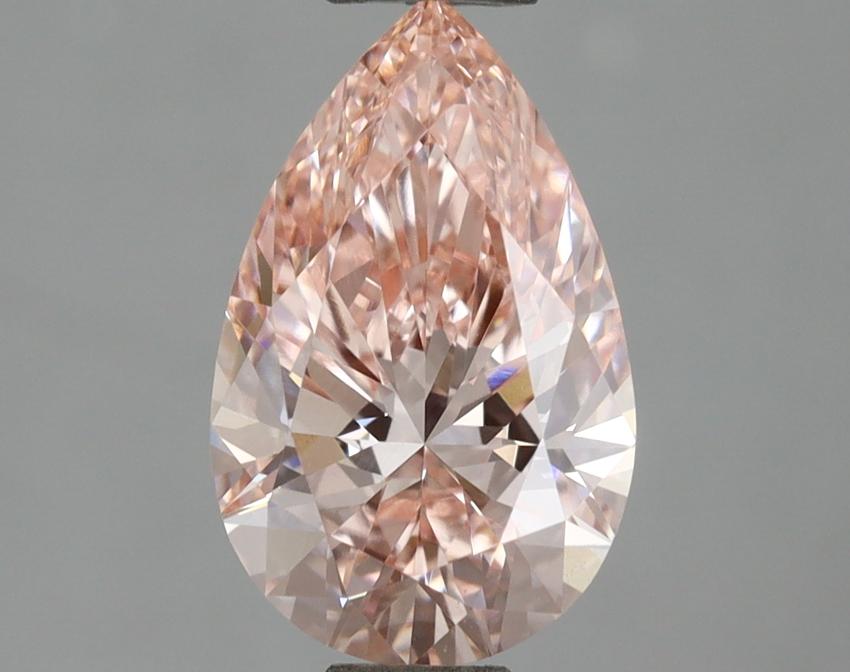 1.27 Ct. Fancy Intense Pink Pear Lab Grown Diamond