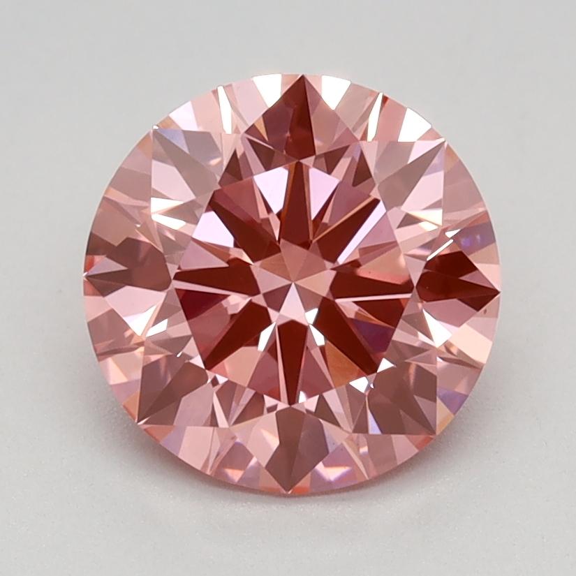 1.59 Ct. Fancy Vivid  Pink Round Lab Grown Diamond