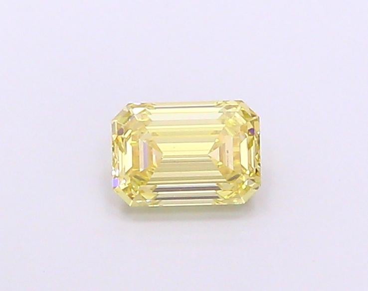 1.06 Ct. Fancy Light Yellow Emerald Lab Grown Diamond