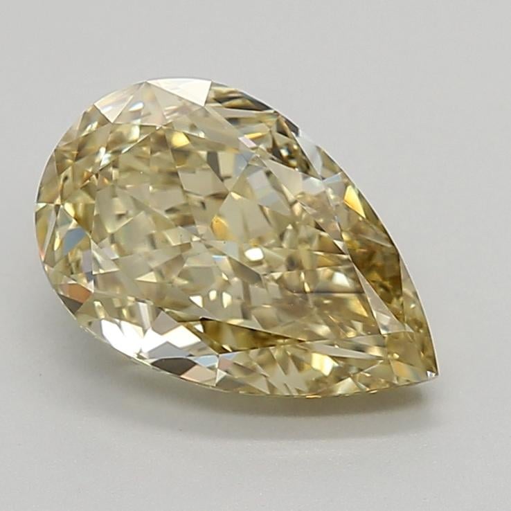 3.55 Ct. Fancy Intense Yellow Pear Lab Grown Diamond