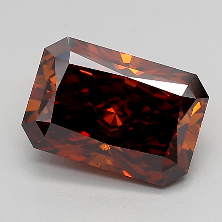 4.02 Ct. Fancy Deep  Orange Radiant Lab Grown Diamond