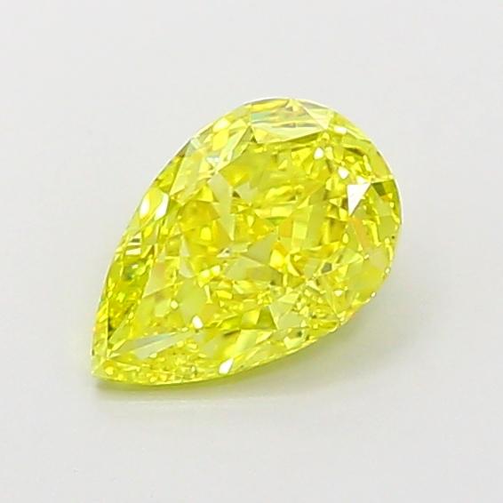 1.25 Ct. Fancy Vivid Yellow Pear Lab Grown Diamond