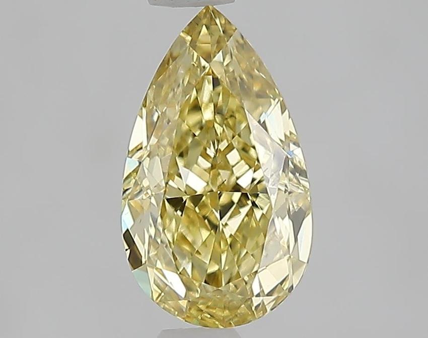 1.53 Ct. Fancy Intense  Yellow Pear Lab Grown Diamond