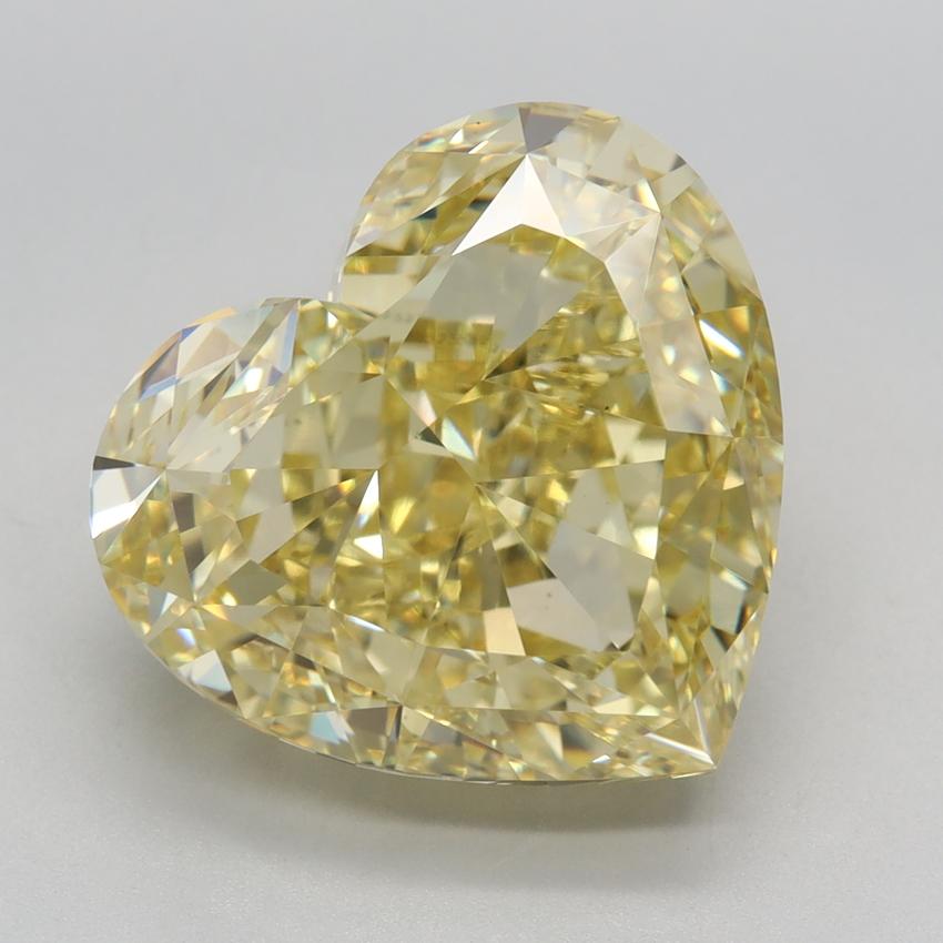 8.61 Ct. Fancy Intense Yellow Heart Lab Grown Diamond
