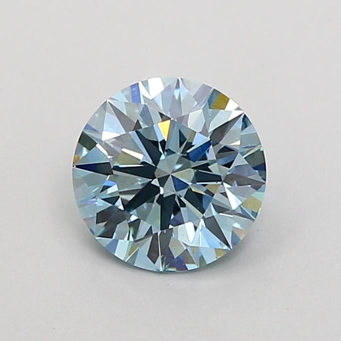 1.10 Ct. Fancy Intense  Blue Round Lab Grown Diamond