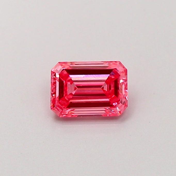 0.53 Ct. Fancy Vivid Pink Emerald Lab Grown Diamond