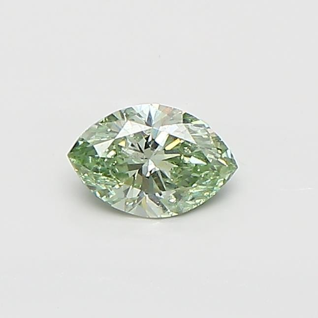 0.35 Ct. Fancy Vivid  Green Marquise Lab Grown Diamond