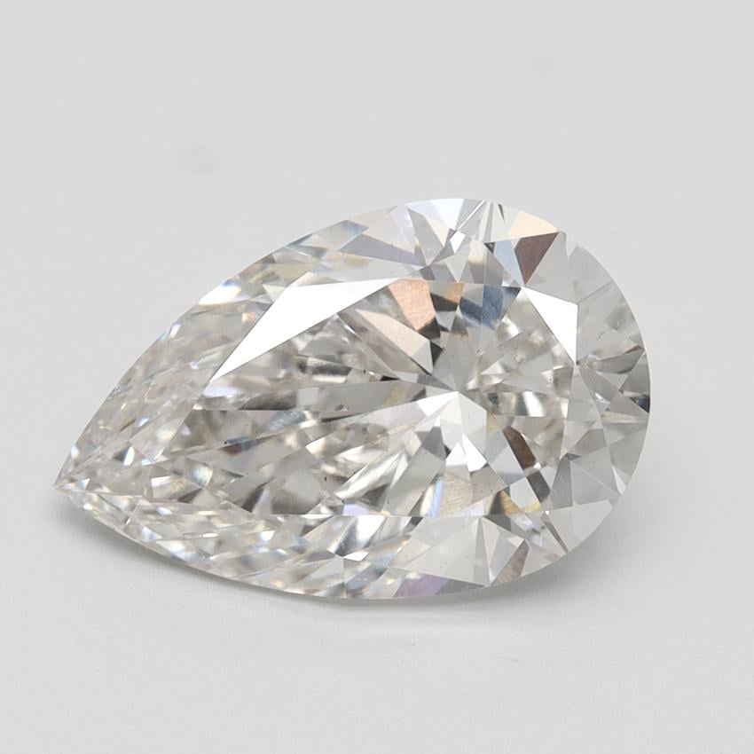 3.30 Ct. Fancy Vivid Pacific Green Pear Lab Grown Diamond