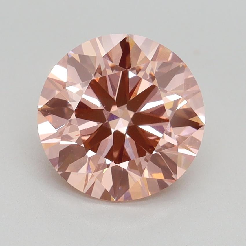 2.02 Ct. Fancy Intense Pink Round Lab Grown Diamond