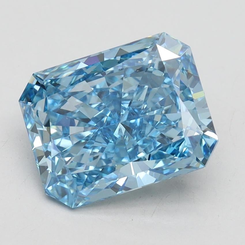 2.50 Ct. Fancy Vivid Blue Radiant Lab Grown Diamond