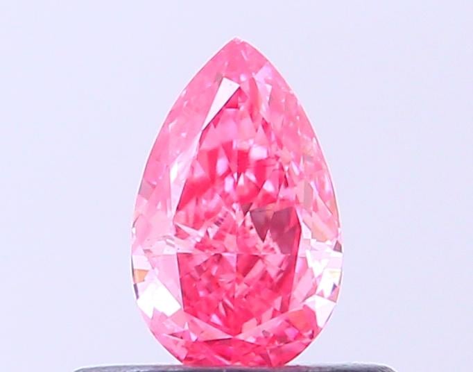 0.36 Ct. Fancy Vivid Pink Pear Lab Grown Diamond