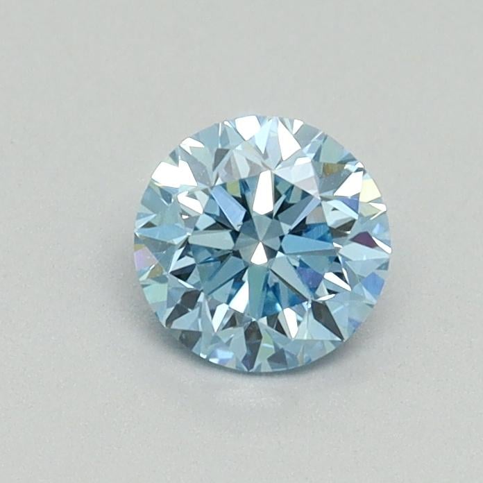 0.50 Ct. Fancy Vivid Blue Round Lab Grown Diamond