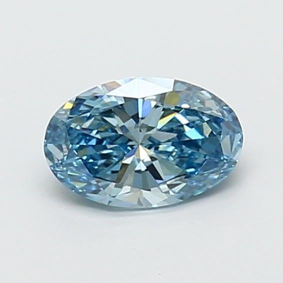 0.98 Ct. Fancy Blue Oval Lab Grown Diamond